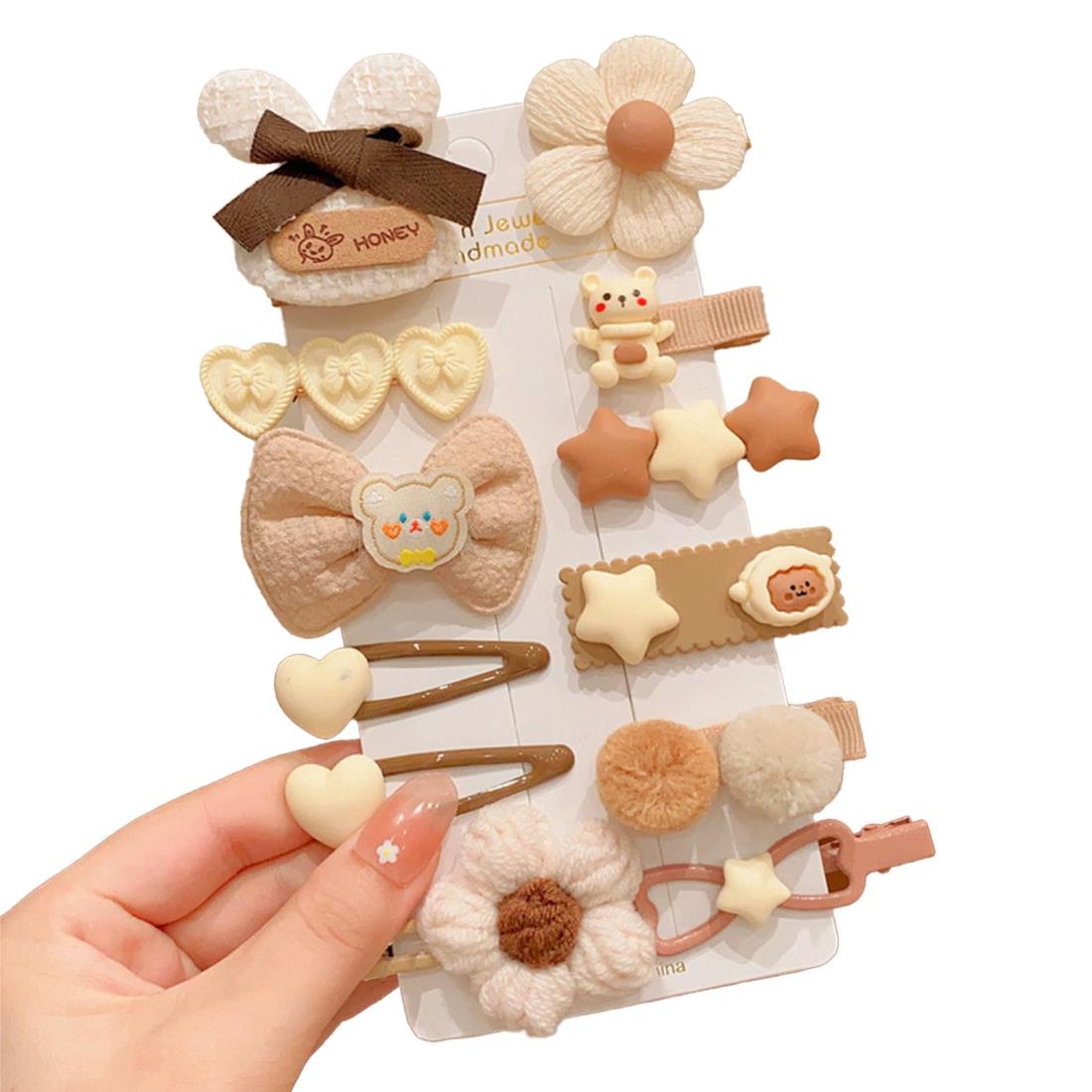 HanaHaul 12個セット ヘアアクセサリー 赤ちゃん ヘアピン 赤ちゃん ヘアクリップ 安全 ヘアクリップ ベビー 女の子へあアクセサリーセット 前髪クリップ 子供 赤ちゃん ヘアピン 女の子 かわいい おしゃれ 出産祝い 女の子のサムネイル