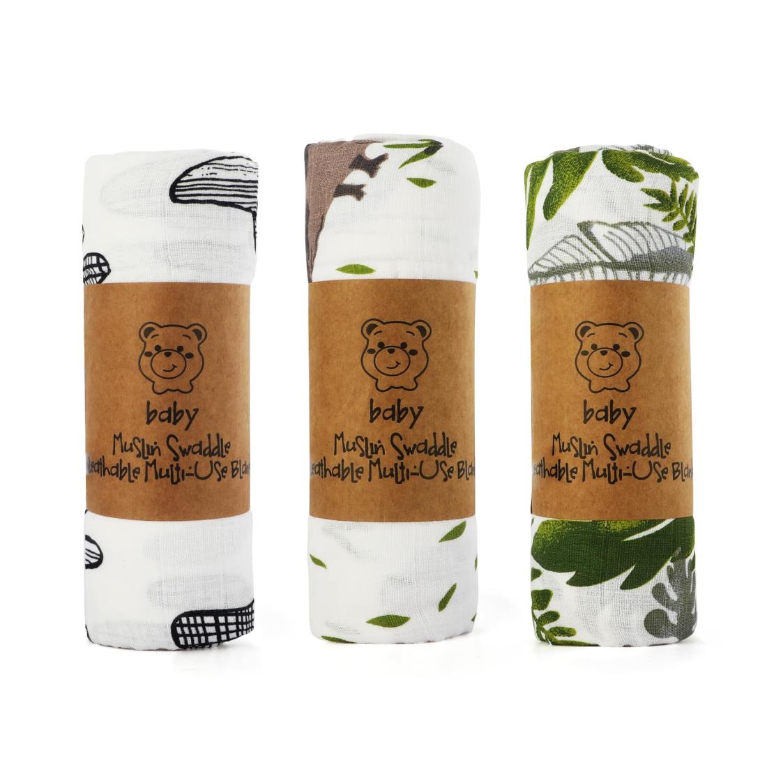 おくるみ ベビーブランケット ベビーバスタオル 赤ちゃん毛布 授乳ケープ ベビー布団 綿100％ ダブルガーゼ プレイマット 保温 吸水 速乾 新生児 赤ちゃん バスタオル ブランケット ベビー ガーゼタオル 120x120cm(三枚セット)