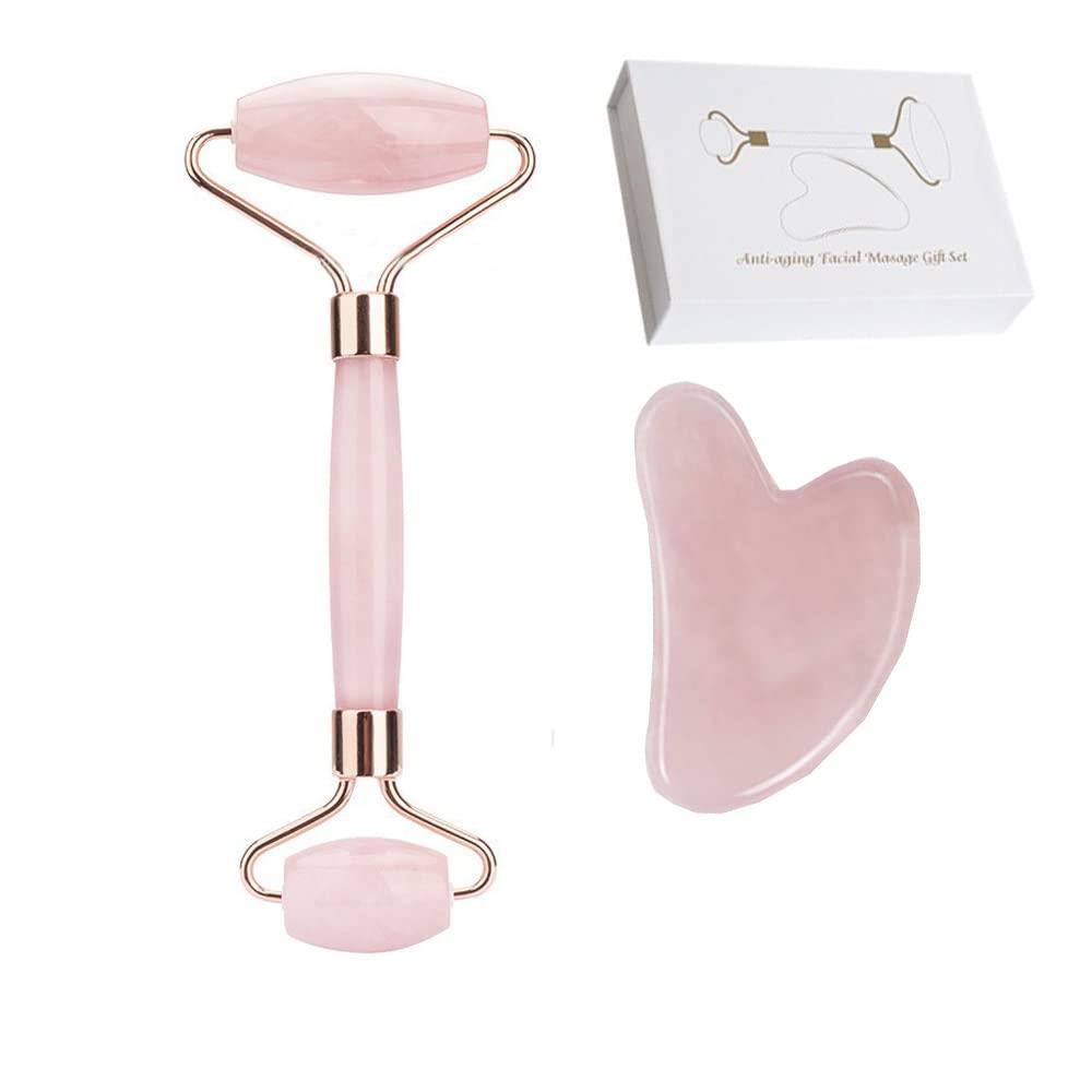 美顔マッサージローラー 美顔ローラー 翡翠 天然玉石 マッサージ用フェイスケア 美容ケアツール 全身 ..