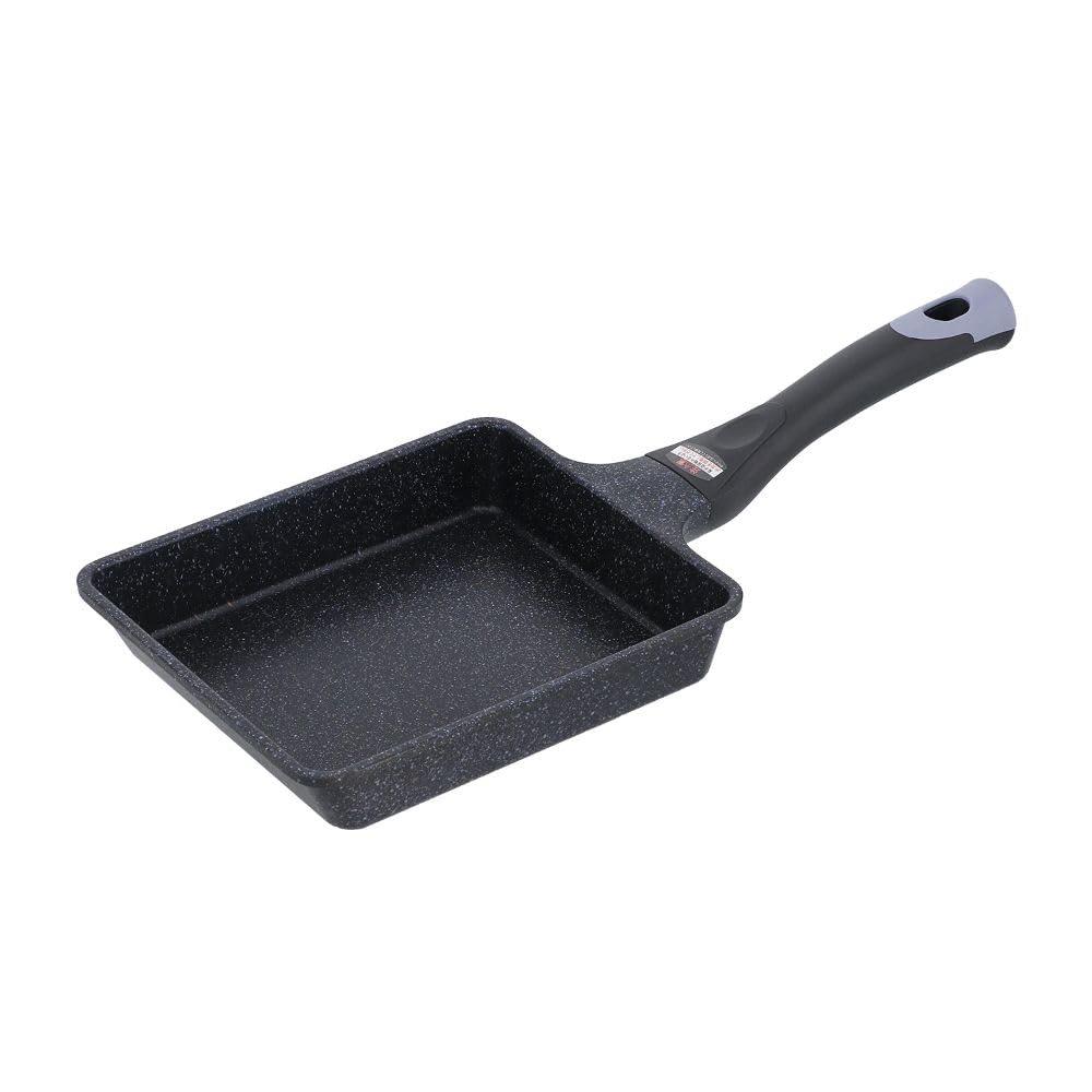 ベストコ 卵焼き器 15×18cm エッグパン ガス火専用 ダイヤモンドコート マーブル ND-3504 イージーライト ネオ