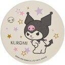 金正陶器 サンリオ(SANRIO) 「 クロミ 」 スターズ 陶製吸水 コースター 9cm 315516 ホワイト