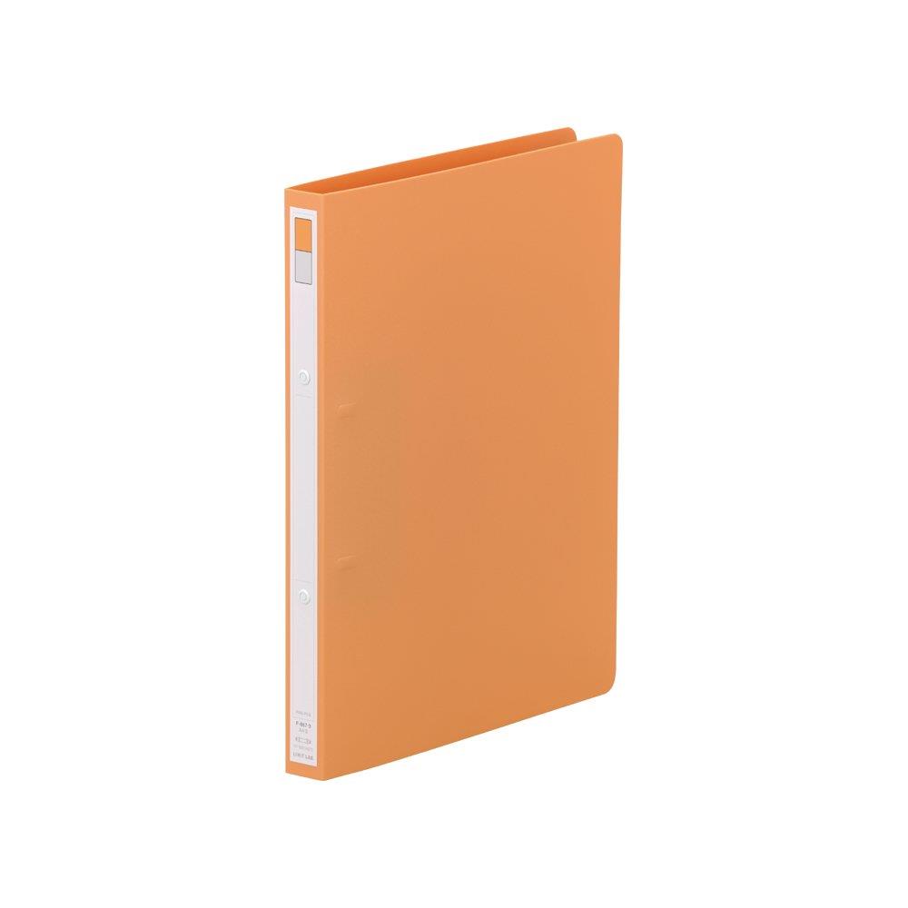 リヒトラブ リングファイル A4 2穴 橙 F867-3