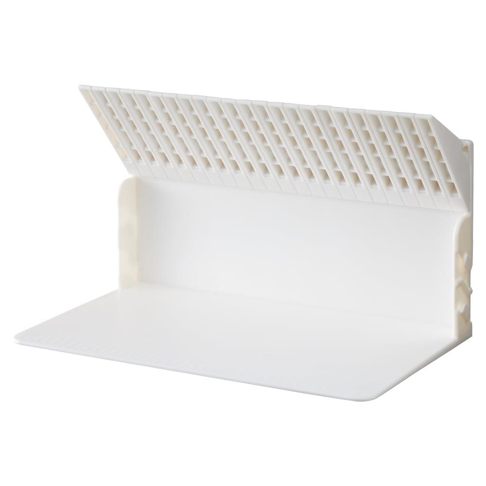 リヒトラブ 1冊でも倒れない ブックスタンド ブックエンド CD DVD収納 ホワイト A3575-0のサムネイル