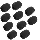 Geekria 10個セット 内径10mm ゲーミングヘッドセットマイクスポンジ ウィンドスクリーン ヘッドセット マイク インカム ピンマイク スポンジ 防風...