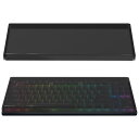 Geekria キーボード カバー ケース 互換品 レイザー Huntsman Tournament Edition/ V2 TKL テンキーレス ワイヤレスメカニカルゲーミングキーボード 保護カバー(ダークブラウン)