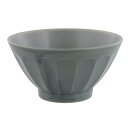 EAST table(イーストテーブル) しのぎお花のライスボール 12.5cm お茶碗 グレー 日本製 飯椀 和食器 食洗機対応 レンジ対応 110-030-...