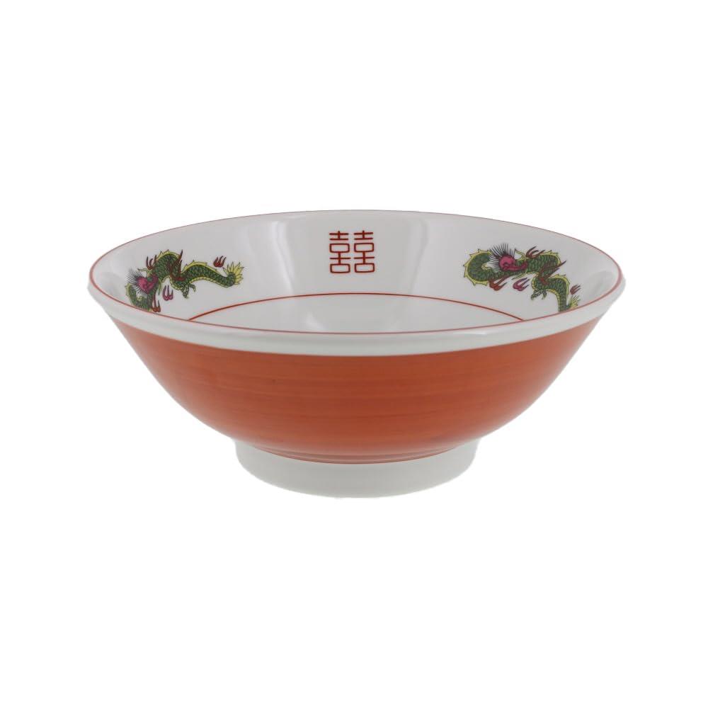 EAST table(イーストテーブル) 中華ラーメンどんぶり 赤巻龍 22cm 1,400cc 212-070 日本製 レンジ対応 食洗機対応
