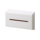 ideaco (イデアコ) どんな壁にも貼れる レギュラーサイズ ティッシュ ホルダー WALL2 white (ウォールツー ホワイト)