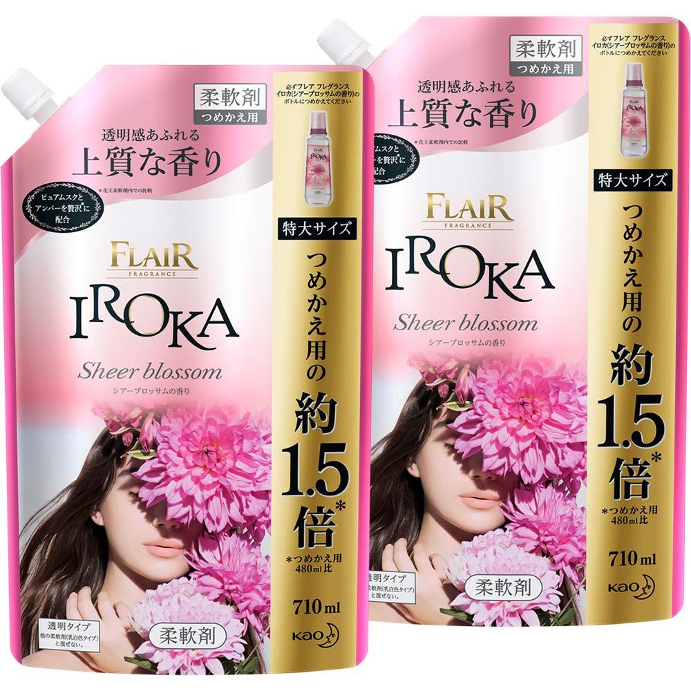 フレアフレグランス 【まとめ買い】 柔軟剤 IROKA(イロカ) シアーブロッサムの香り 詰め替え 710ml*2個