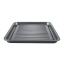 アイメディア グリルトレー ワイドサイズ グリルプレート 魚焼き器 魚焼きグリル 調理トレー 合金鋼 シルバー 長方形 トースター ダイヤモンドコート フッ素コ...
