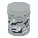ベストコ ダブルステンレス スープジャー 400ml グレー 迷彩 保温 保冷 フードマグ NQ-0151 カモフラージュパターン