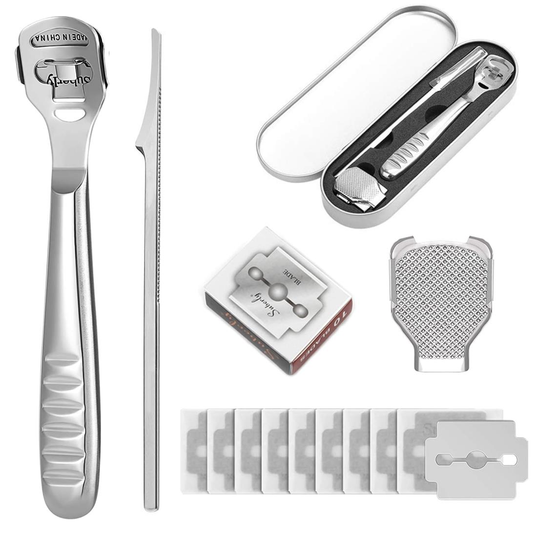 DFsucces 角質削り 魚の目 除去 ステンレス製 角質削り 角質ケア 足底の汚れを取り除き 魚の目カッター..