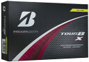 BRIDGESTONE(ブリヂストン)ゴルフボール TOUR B X 2024年モデル 12球入 イエロー B4YXJ
