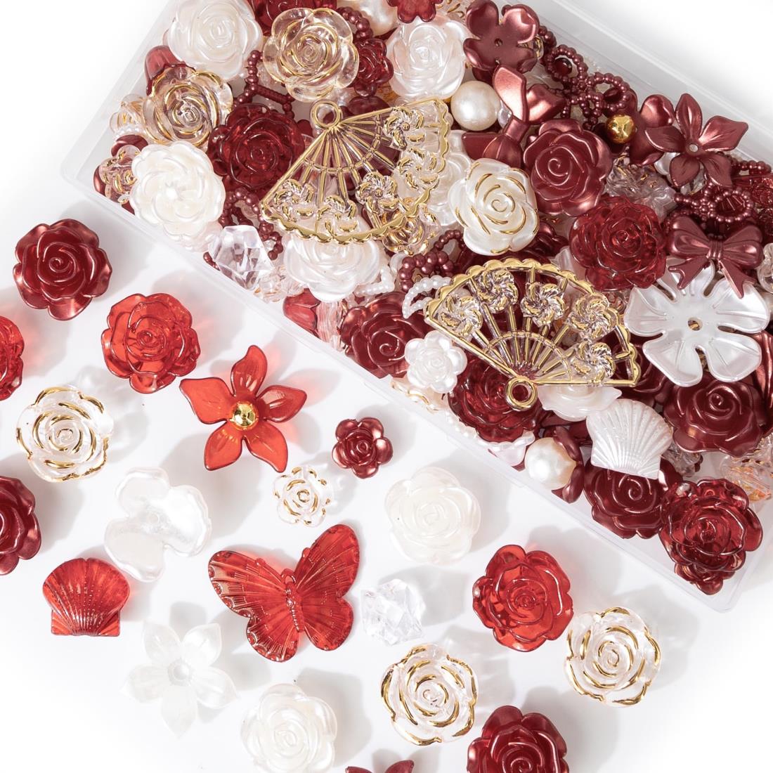 デコパーツ ビーズ ホイップデコ パーツ 【特典ビーズ含む·26セット展開·約110個】 ビーズセット トレカ デコパーツ アクリルビーズ ...