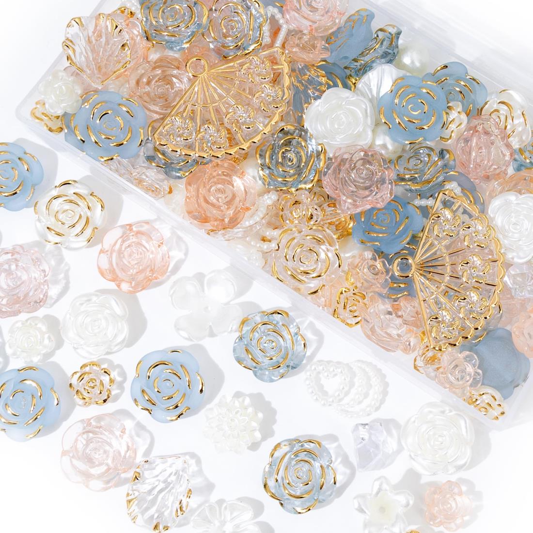 デコパーツ ビーズ ホイップデコ パーツ 【特典ビーズ含む·26セット展開·約110個】 ビーズセット トレカ デコパーツ アクリルビーズ ...