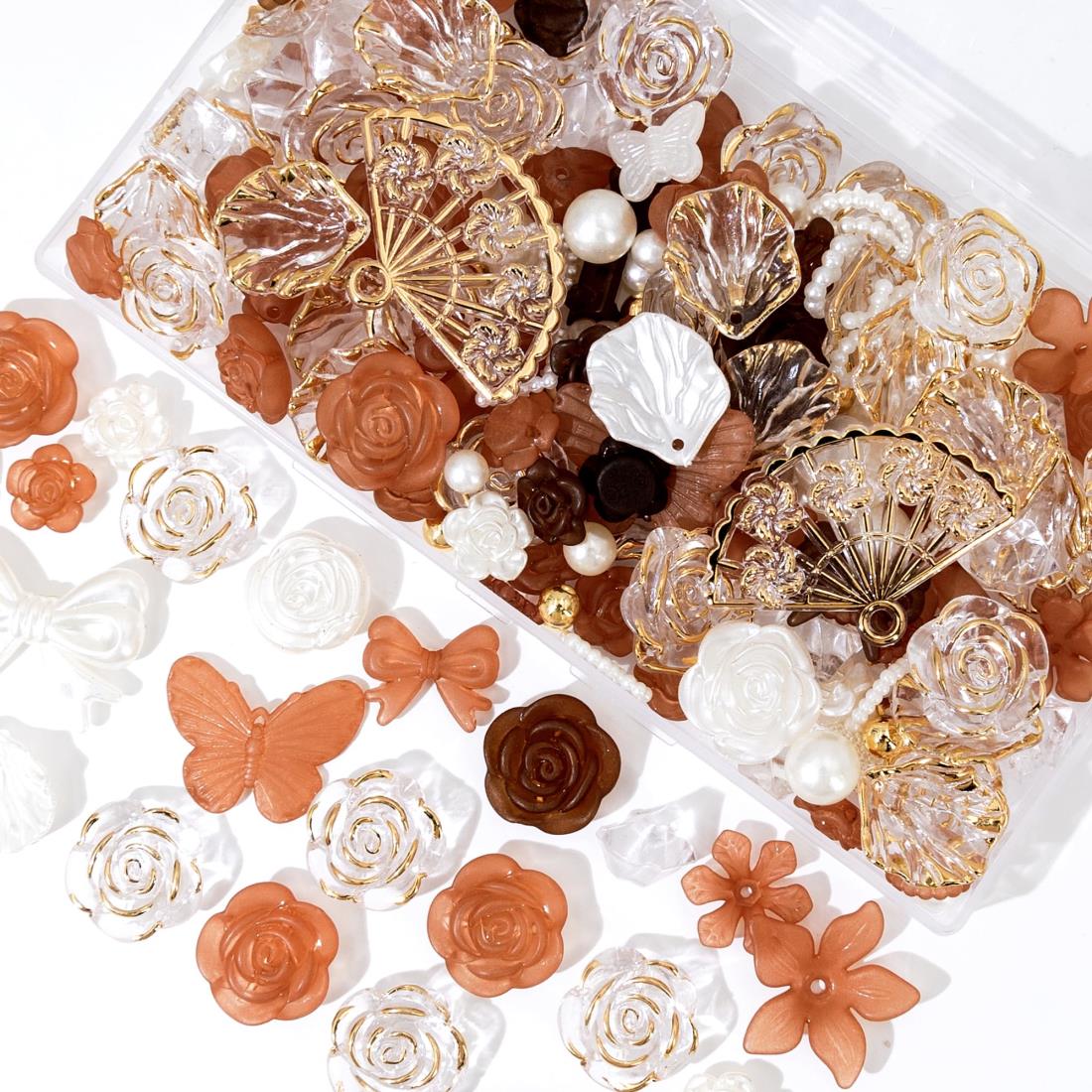 デコパーツ ビーズ ホイップデコ パーツ 【特典ビーズ含む·26セット展開·約110個】 ビーズセット トレカ デコパーツ アクリルビーズ ...