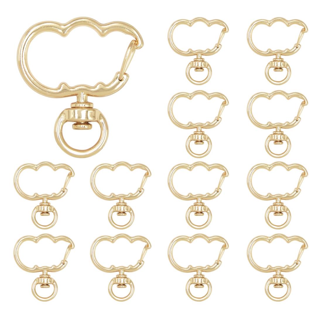 キーホルダー 金具 ナスカン MUNCVY 20個入り カボチャ ストラップ パーツ キーリング 回転フック 手芸用品 ハンドメイド アクセサリー 手作り 素材...