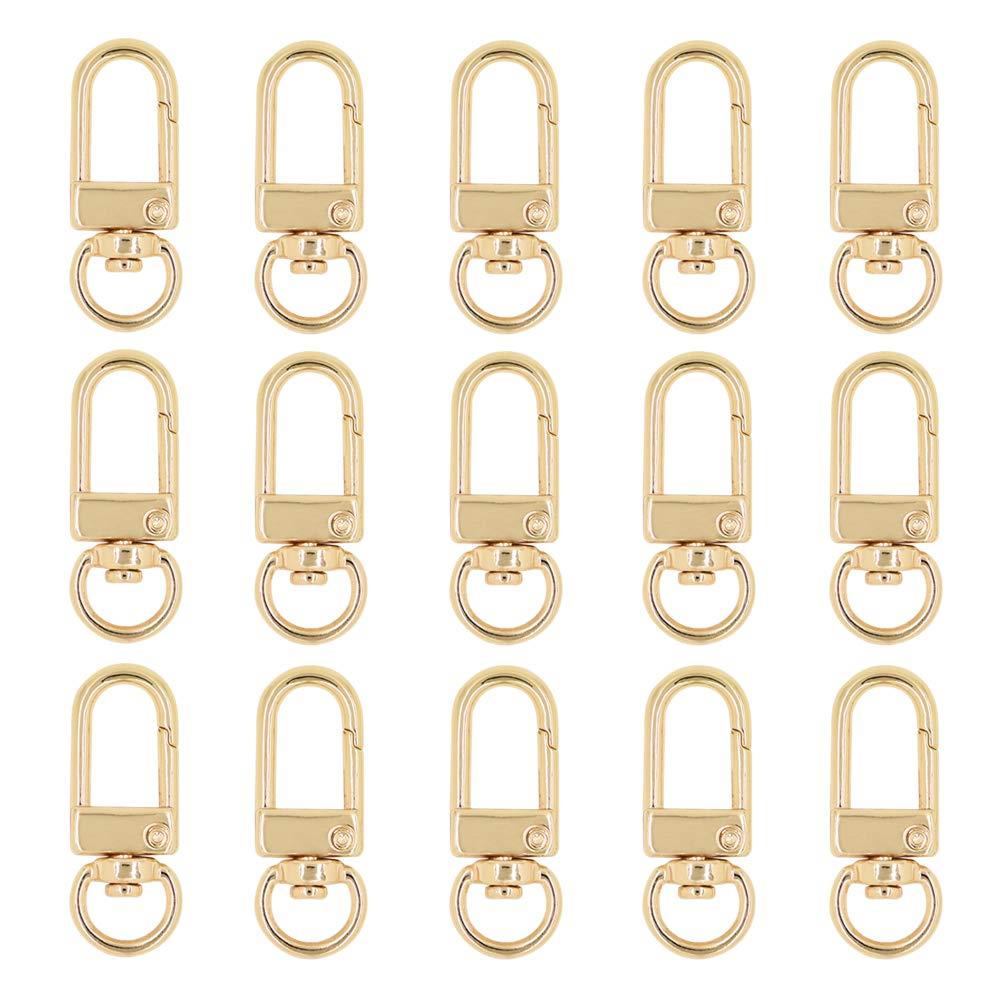 キーホルダー金具 ナスカン MUNCVY 20個入り 薄型 ストラップ パーツ キーリング ナスカン 回転フック 手芸用品 ハンドメイド アクセサリー 手作り ...