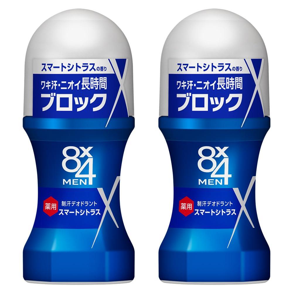 エイトフォー 8x4メン ロールオン スマートシトラス 60ml×2個セット デオドラント 男性用 メンズ