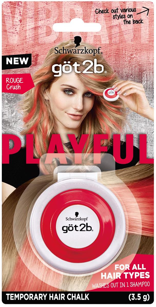 シュワルツコフ(schwarzkopf) got2b ゴットゥービーヘアチョーク ルージュ〔1日だけ・黒髪にも驚きの発..