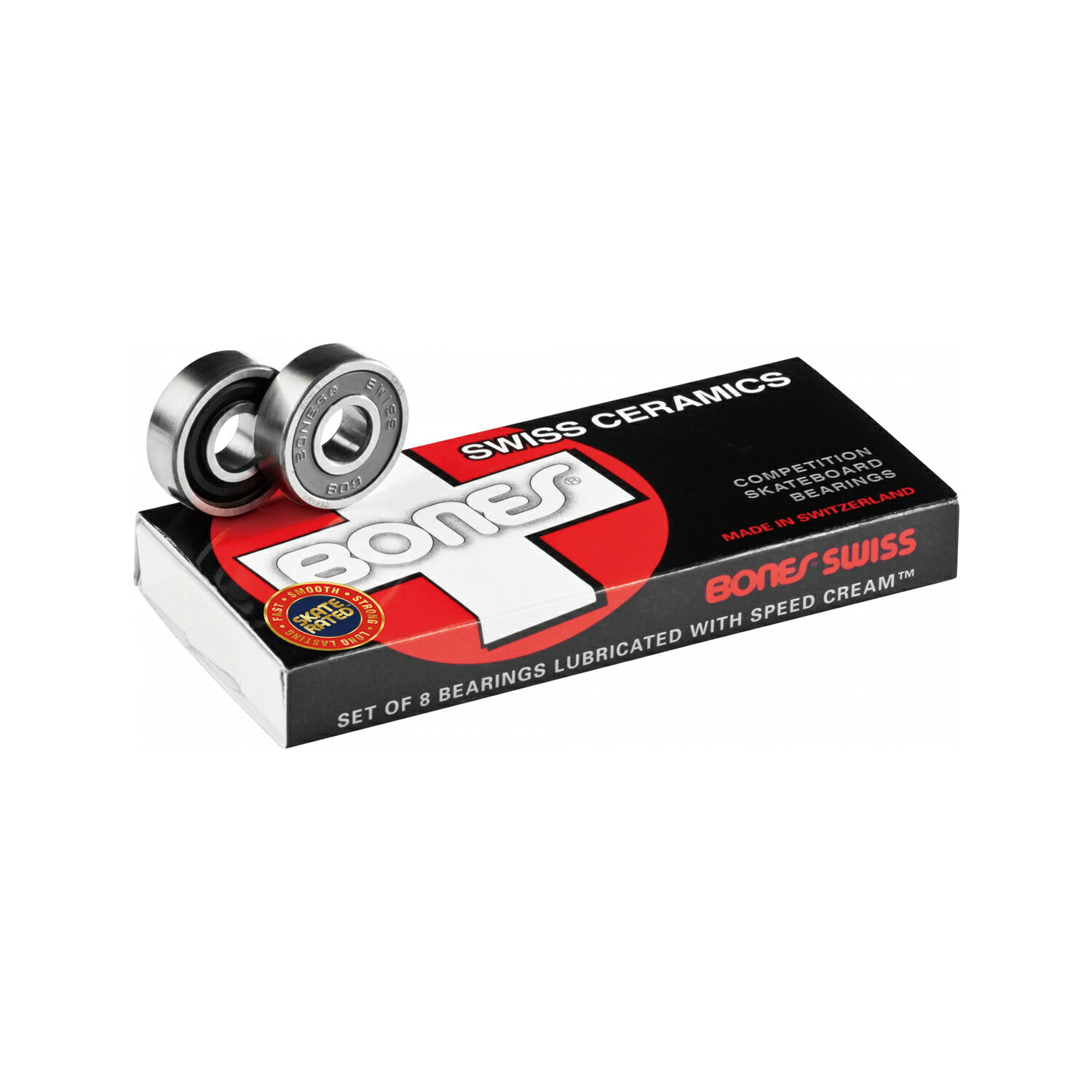 Street Sports - BONES BEARINGS SWISS CERAMIC 8 PACK