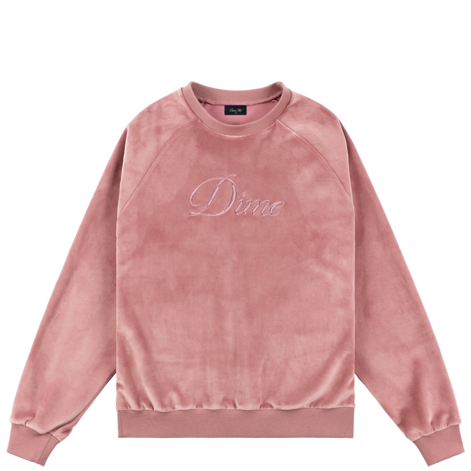 乐天商城 - 【DIME】DIME CURSIVE VELVET CREWNECK ダイム ベロア クルーネック