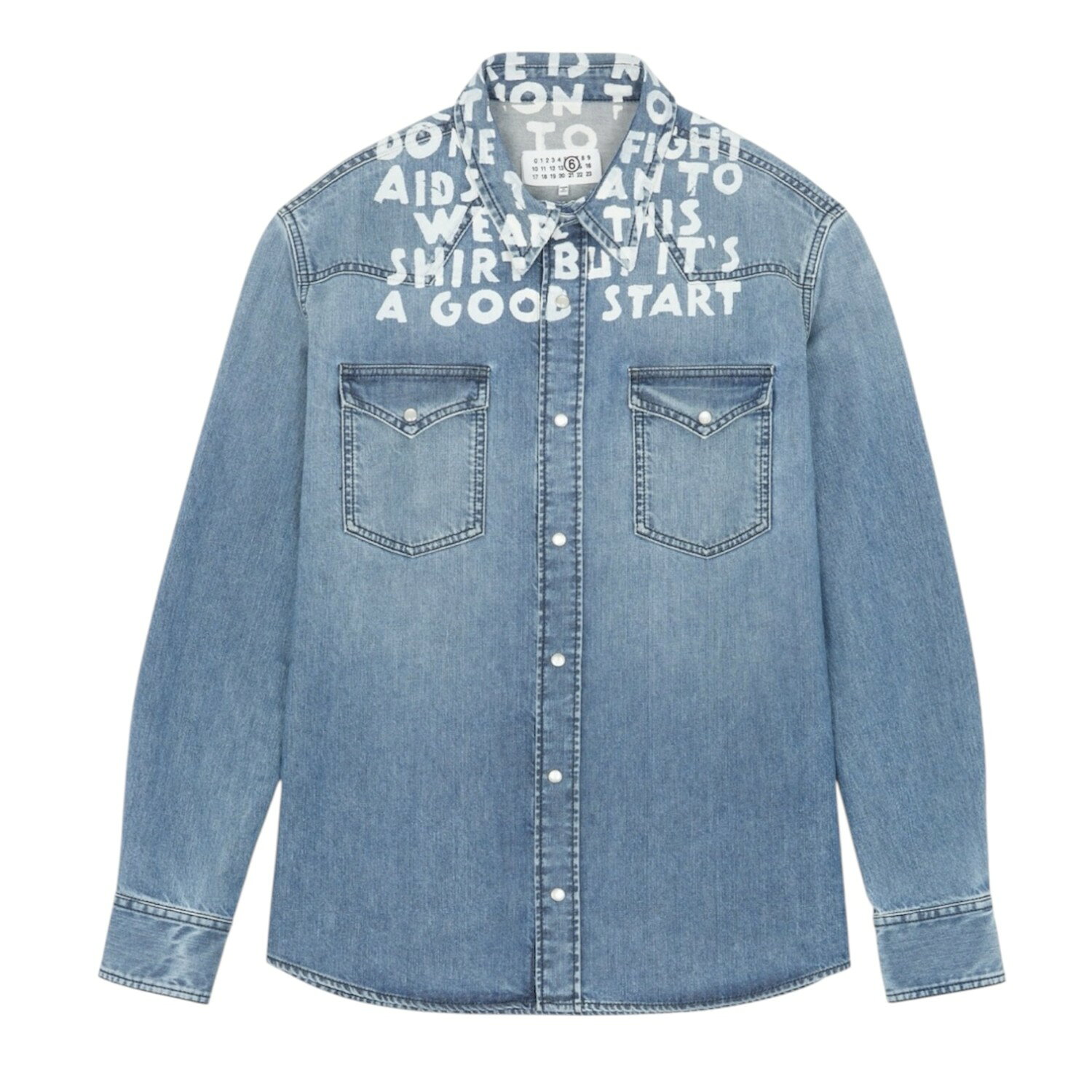 Rakuten - MM6 DENEM SIDA SHIRT