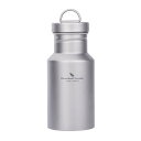 Boundless Voyage チタン 水筒 ボトル 超軽量 直飲み 広口 水筒 登山 ボトル 自転車 スポーツ マグボトル アウトドア キャンプ 焚き火 ボトル 全3サイズ ボトルカバー付き(3)