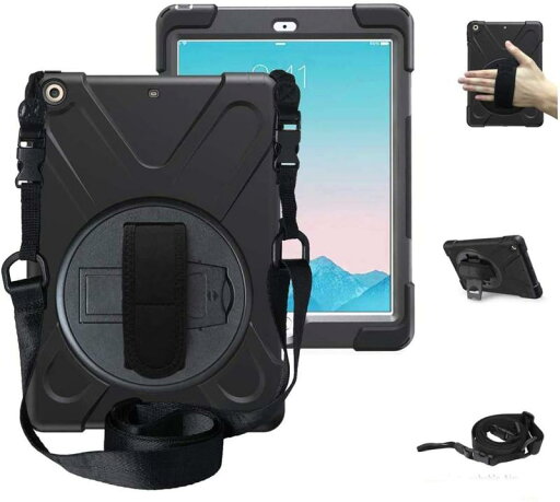iPad air2 ケース 2014 SIBEITU iPad エアー2 ケース 耐衝撃 衝撃吸収 スタンド ハンドストラップ 肩掛けー ショルダーストラップ 回転 頑丈 仕事 傷つけ防止 防塵 ハード キッズ モデル A1566 A1567 ア iPad air2 ケース 2014 SIBEITU iPad エアー2 ケース 耐衝撃 衝撃吸収 スタンド ハンドストラップ 肩掛けー ショルダーストラップ 回転 頑丈 仕事 傷つけ防止 防塵 ハード キッズ モデル A1566 A1567 ア