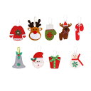 クリスマスオーナメント 4個セット 立体 可愛い トナカイ サンタクロース 雪だるま くま ぬいぐるみ クリスマスツリー オーナメント クリスマス 飾り 装飾 ...