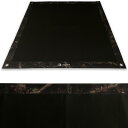 ZUKK 焚き火シート 黒 スパッタシート 焚き火台シート ツリー柄 大判 長方形 95x60 焚き火台 キャンプ チクチクしない 耐火 耐熱 防炎 防火 ガラス繊維(4)