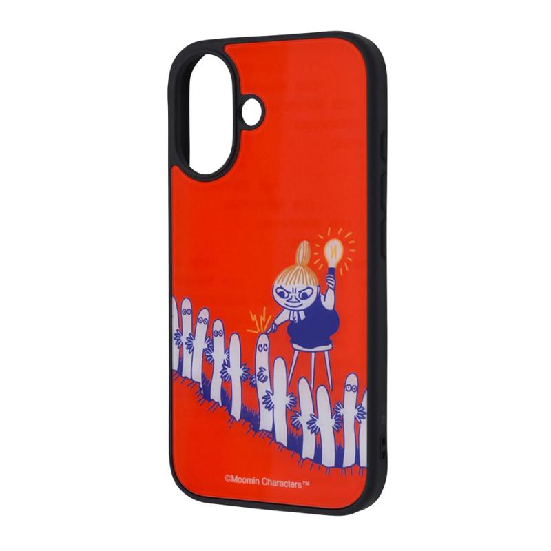 イングレム iPhone 16 ケース 耐衝撃 リトルミイ iPhone16 アイフォン16 ムーミン ミイ ニョロニョロ キャラクター 可愛い カバー ソフト ハード スマホカバー スマホケース リトルミイとニョロニ