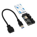 アイネックス USB3.0ヘッダー 2分配ハブ HUB-09(2)