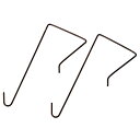 ニッサチェイン ドアフック 100mm 参考使用荷重1kg A-1003 茶