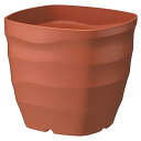 大和プラスチック (ACTOR) 鉢・プランター フレグラースクエアポット 24型 ブラウン 奥行24×高さ22×幅24cm