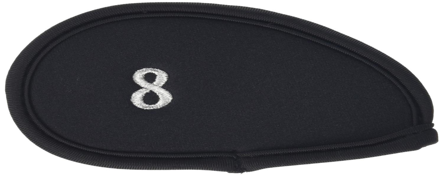 ダイヤゴルフ(DAIYA GOLF) アイアンカバー411 バラ売りモデル 黒 8 HC-411