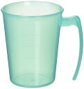 小森樹脂 食器 コップ 手付スタッキングコップ グリーン 300ml ハンドル付でも積み重ねできる 日本製