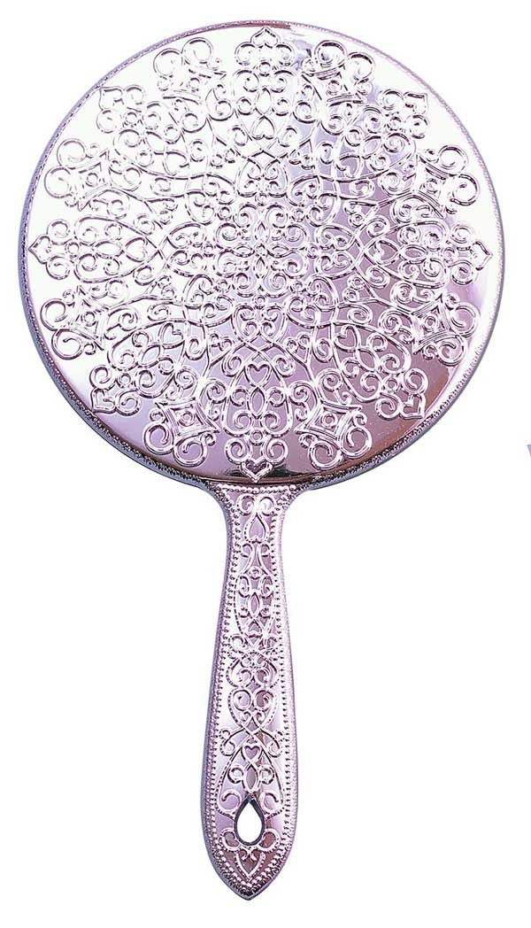 ヤマムラ Y－13 メッキハンドミラー ピンク