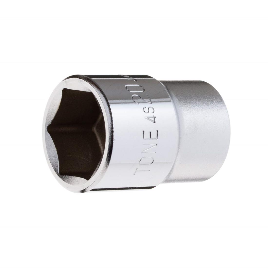 トネ(TONE) ソケット(6角) 4S-20 差込角12.7mm(1/2”) 二面幅20mm