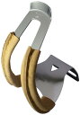 ミカシマ(MKS) 自転車 トウクリップ HALF CLIP DEEP w/leather (ハーフクリップ ディープ 革付き) ブラウン