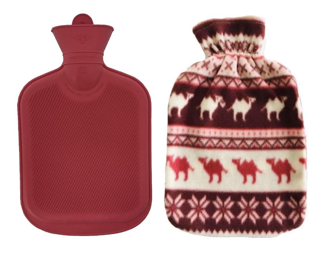 尾上製作所(ONOE) ゴム湯たんぽ1.6Lカバー付 MY-7301 キャンプ 防災グッズ 家庭用 注水式 ウレタン エコ 袋 1.6リットル