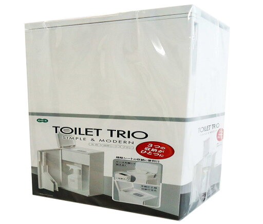 オーエ トイレ収納ケース TOILET TRIO ホワイト 約縦41×横17×奥行12.7cm トイレブラシ トイレ用洗剤 お掃除シートの3つがひとつに収納できる オーエ トイレ収納ケース TOILET TRIO ホワイト 約縦41×横17×奥行12.7cm トイレブラシ トイレ用洗剤 お掃除シートの3つがひとつに収納できる