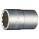 トネ(TONE) ソケット(12角) 4D-16 差込角12.7mm(1/2”) 二面幅16mm