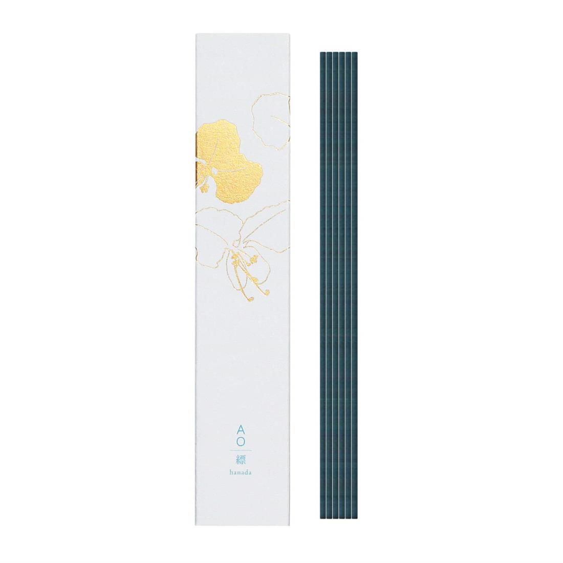 大香 AO (アオ) お香 インセンス 縹(はなだ) 草木の爽やかな香り 30本入 香立て付き 日本製