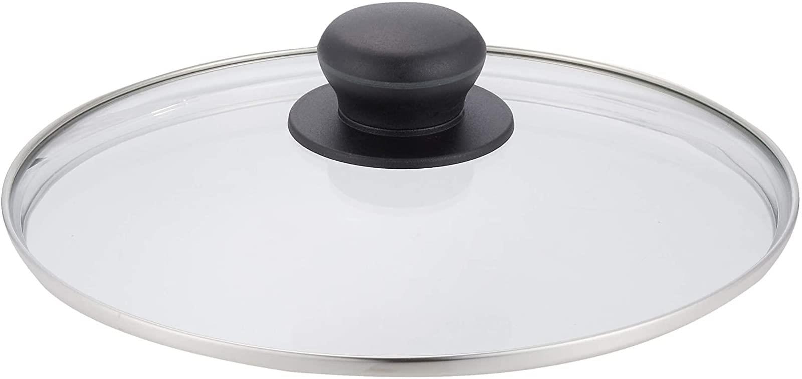 ウルシヤマ金属工業 フライパンガラス蓋 20cm 美味しいタイミングを見逃さない 全面物理強化 強化ガラス製器具 フライパンカバー ウルシヤマガラス蓋 UYG-20