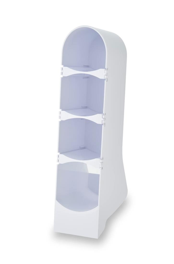 イセトウ(Isetou) 水筒スタンド ボトルスタンド(タテ型) ホワイト 幅9.1×奥行18.0×高さ33.0cm 日本製 縦型 タテ型 サイズ調整可能 水筒 収納 スタンドホルダー キッチン I-608