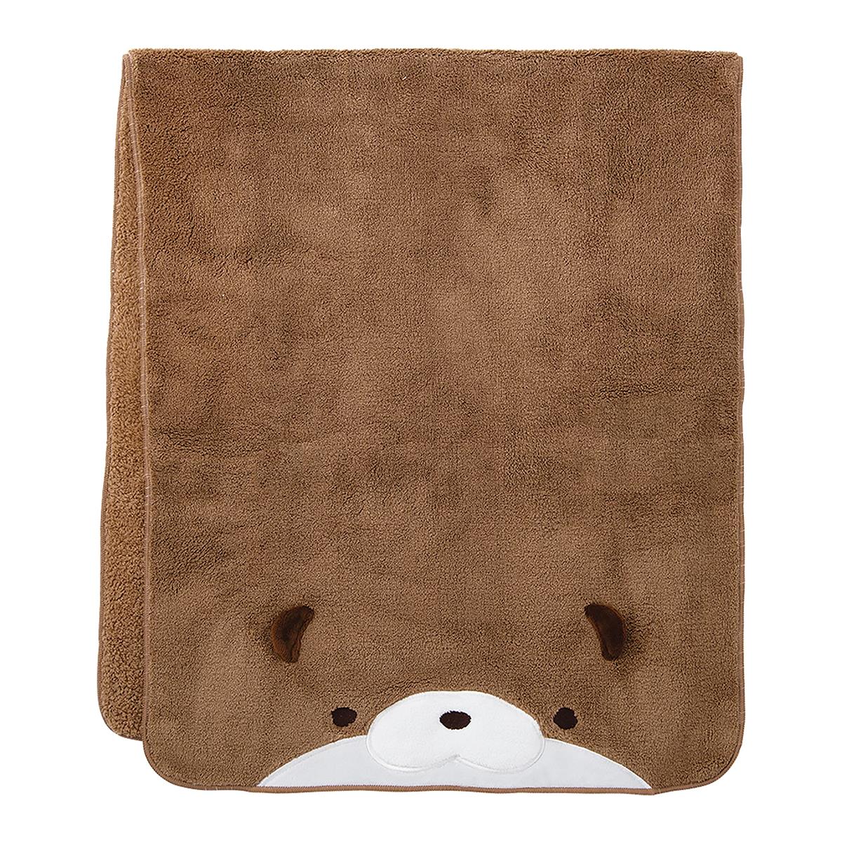 りぶはあと ヘアドライタオル アニマルきゅうそくタオル カワウソ (全長約100cm) 吸水速乾 やわらかい ..