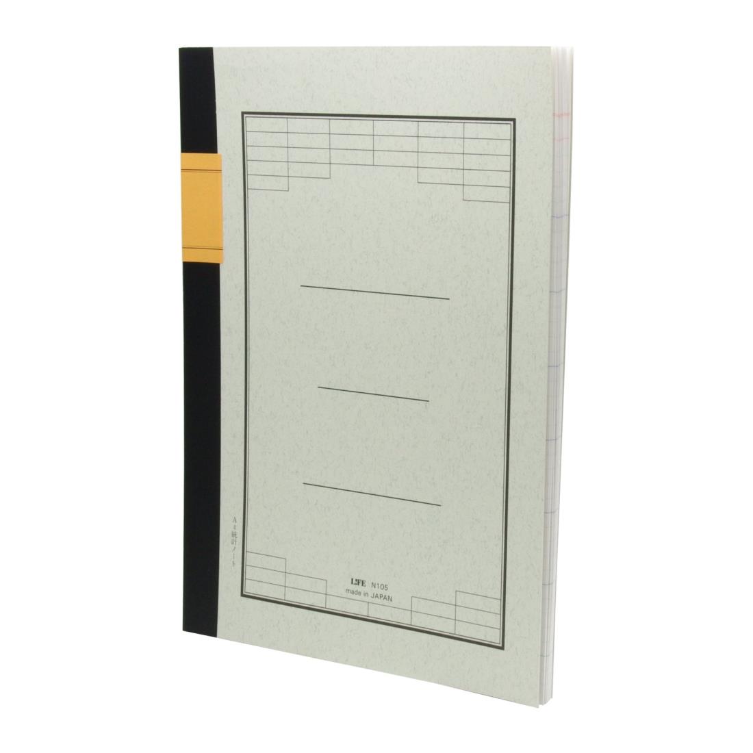 ライフ ノート 統計ノート A4 N105 グレー
