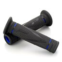 デイトナ(Daytona) PROGRIP(プログリップ) バイク用 グリップ ハンドル径φ22.2用 122mm 耐振ゲル エンド貫通 838 X-SLIMタイプ ブルー 98153