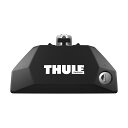 Thule(スーリー) Evo フラッシュレール用フット 7106 ダイレクトルーフレール ワンキーロック (スクエア ウィング/Evo スライド プロフェッシ...